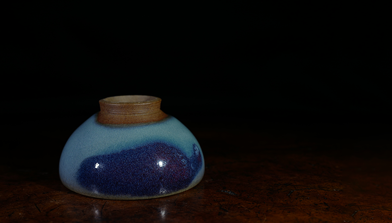 小神仙窑王铮紫斑蓝釉钧瓷主人杯